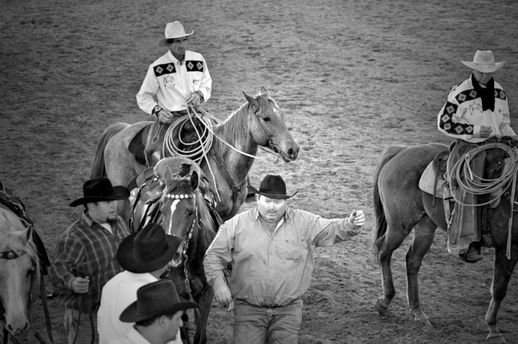 rodeo cowboys black and white