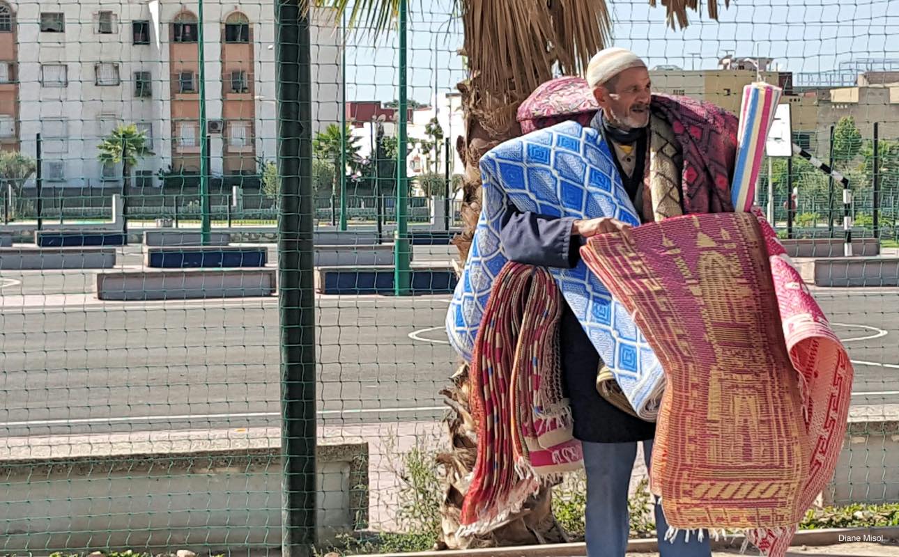 Street Carpet Vendor, Agadir, Morocco