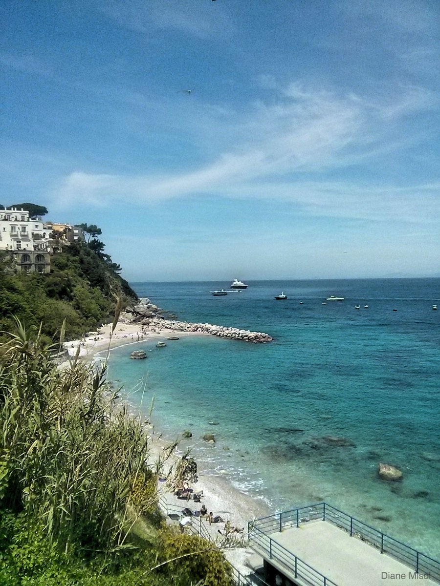 Beach Bay, Turquoise Waters, Capri Italy