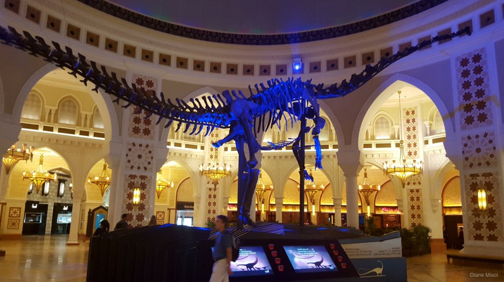 Dinosaur Display in The Dubai Mall