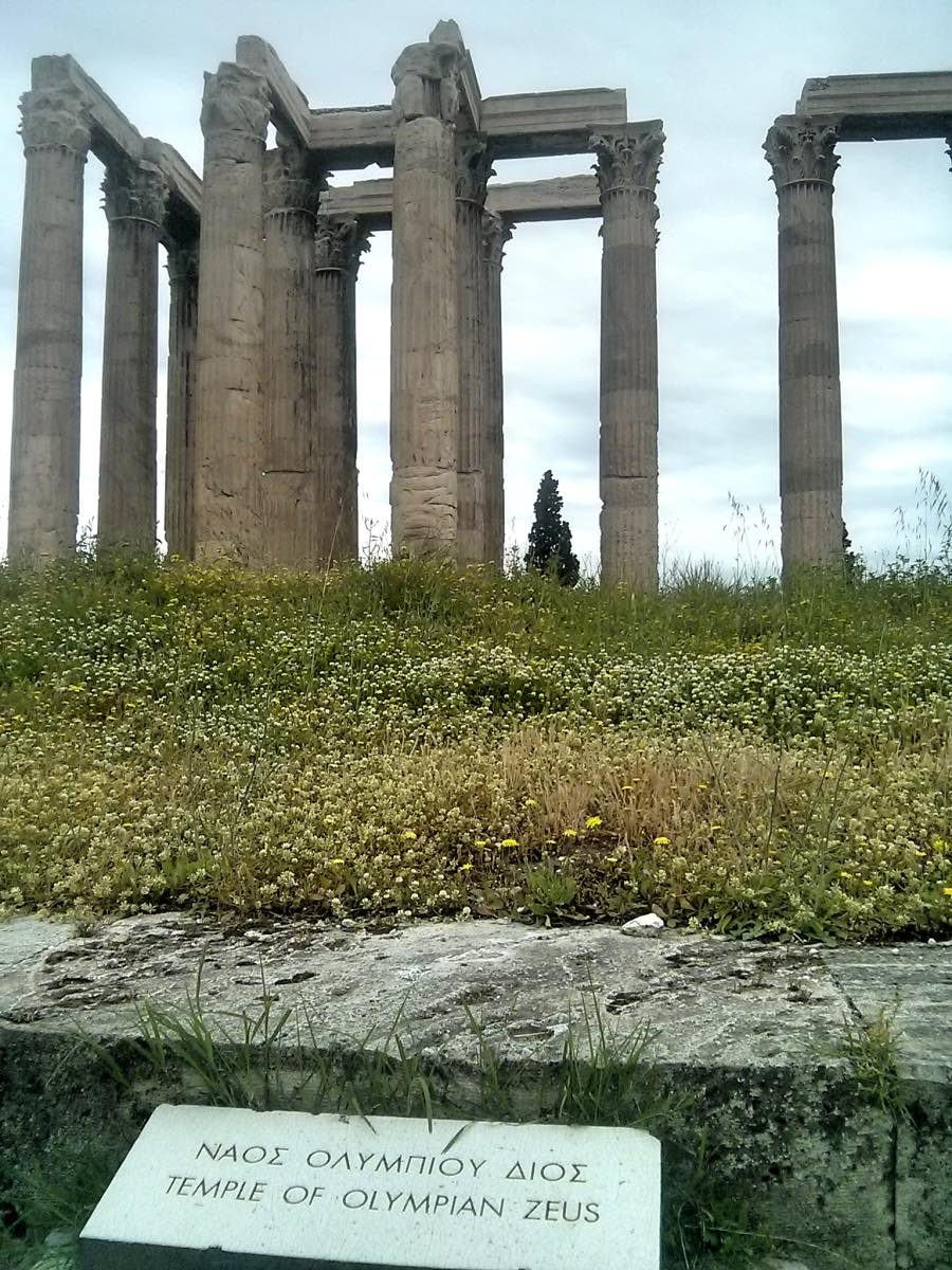 Temple of Zeus Plaque, Athens, Greece