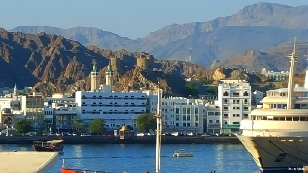 Scenic view of the Waterfront. Muscat, Oman
