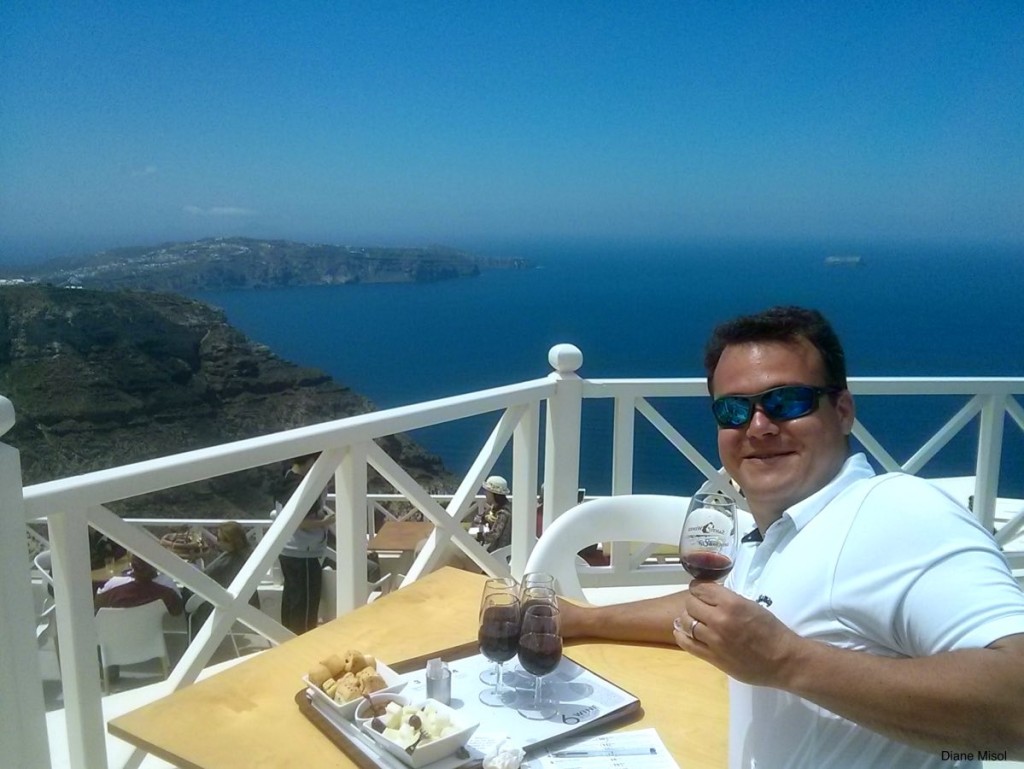 Wine with a View, Santorini, Greece