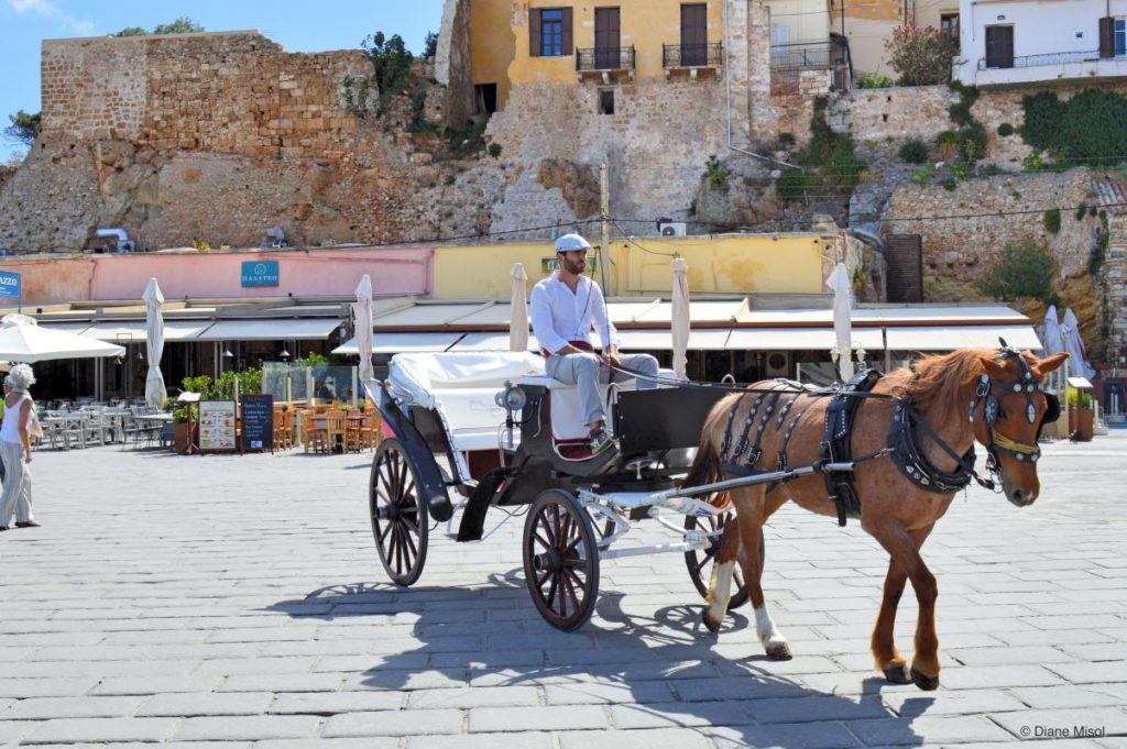 Carriage rides in Chania, Crete, Greece