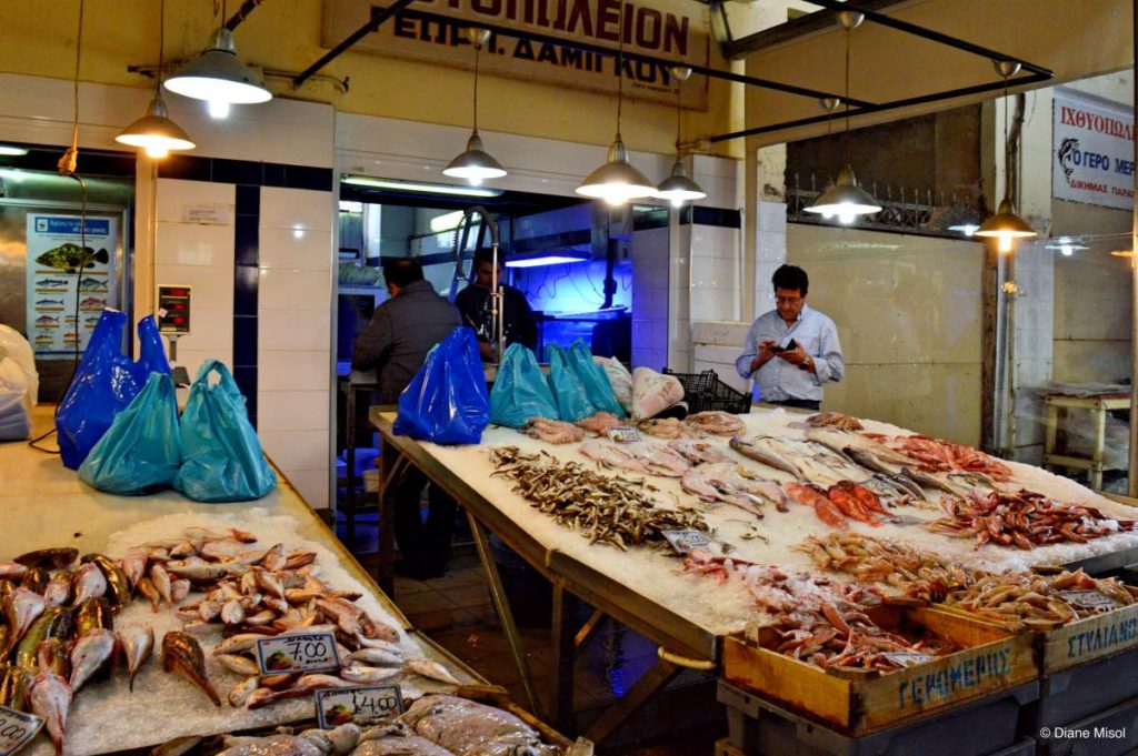 Fish Stand, Agora Market, Chania, Crete, Greece