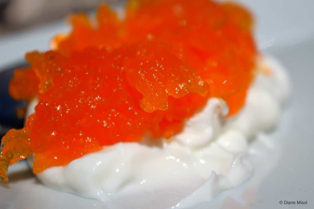 Sweet Carrots (Glyko Karoto) Topped Greek Yogurt Dessert. Mykonos