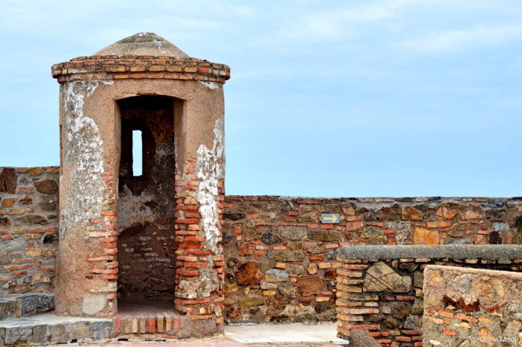 Lookout Turret at Gibralfaro Fort. Malaga, Spain