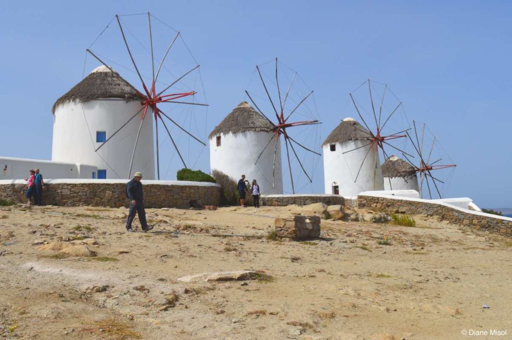 Windmills of Greek Island Mykonos