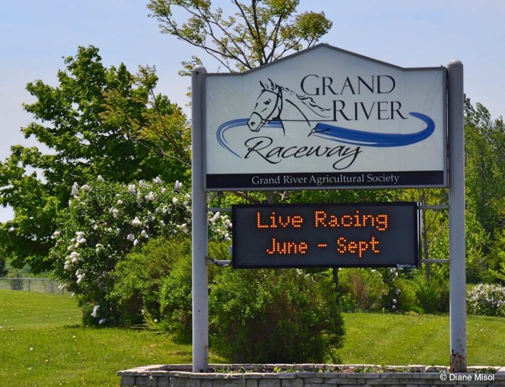 Grand River Raceway Entrance. Elora, Ontario, Canada