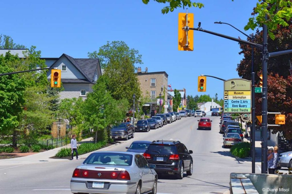 Metcalfe Street View. Elora, Ontario, Canada