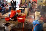 Dishwashing at a Food Stall - Chinatown, Kuala Lumpur