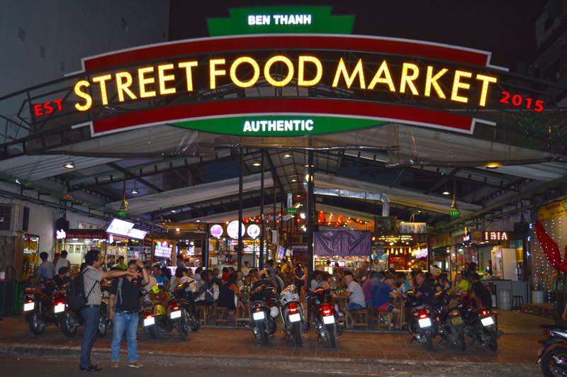 Entrance Ben Thanh Street Market - Ho Chi Minh, Vietnam