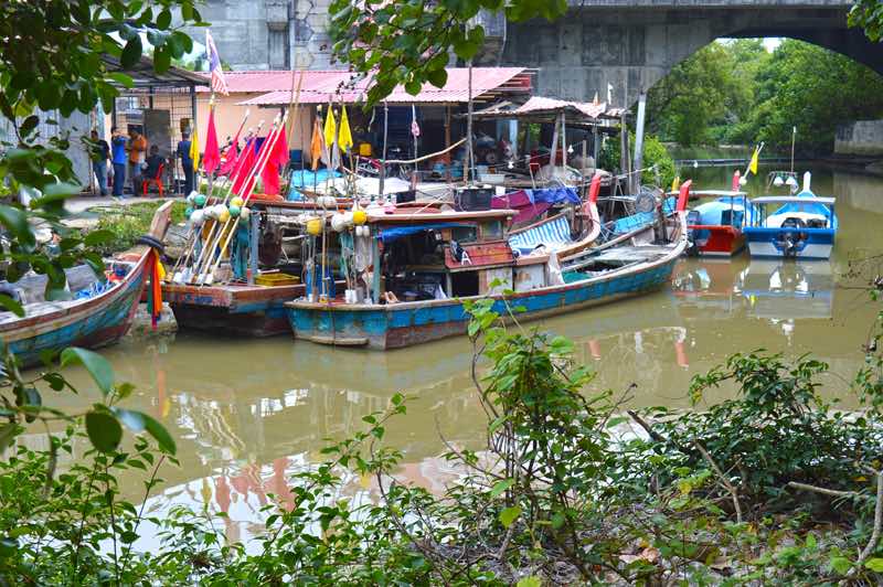 Fishing Village on a River - Langkawi, Malaysia