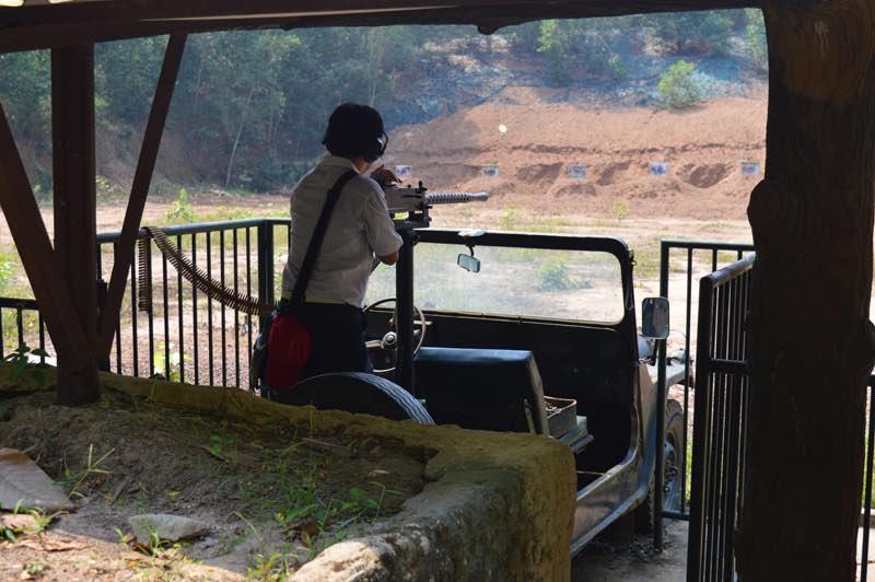 Shooting Range at the Cu Chi Tunnels - Vietnam