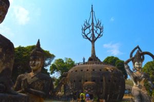 Buddha Park Statues and Pumpkin - Vientiane, Laos