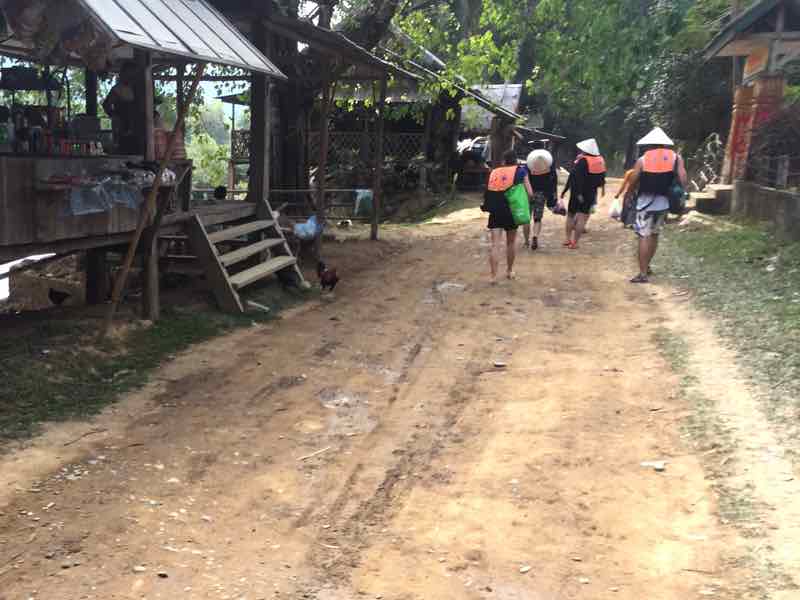 Walking to Tubing - Vang Vieng, Laos
