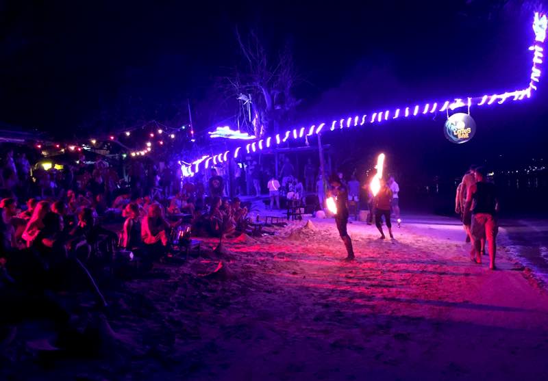 Beach Fire Show - Lotus Bar, Koh Tao Nights, Thailand