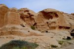 Single Goat in front of Skull Rock - Petra, Jordan