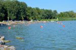 Swimming in Libas Beach, Lake Balaton, Keszthely, Hungary