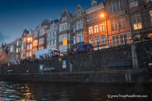 Evening View From the Canal - Amsterdam