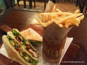 Club Sandwich with Avocado - La Pan Nam Restaurant - Canggu, Bali