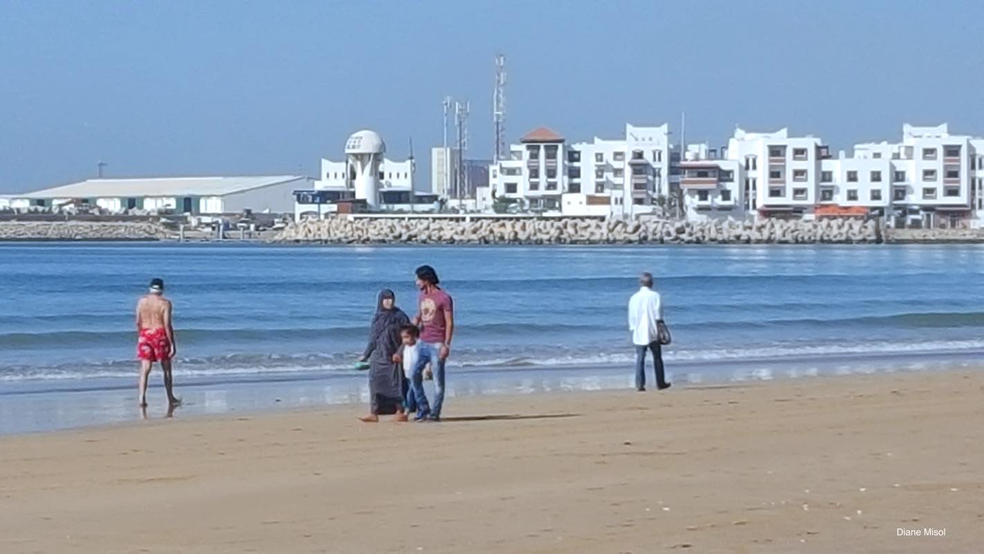 Agadir Beach, enjoyed by locals and tourists