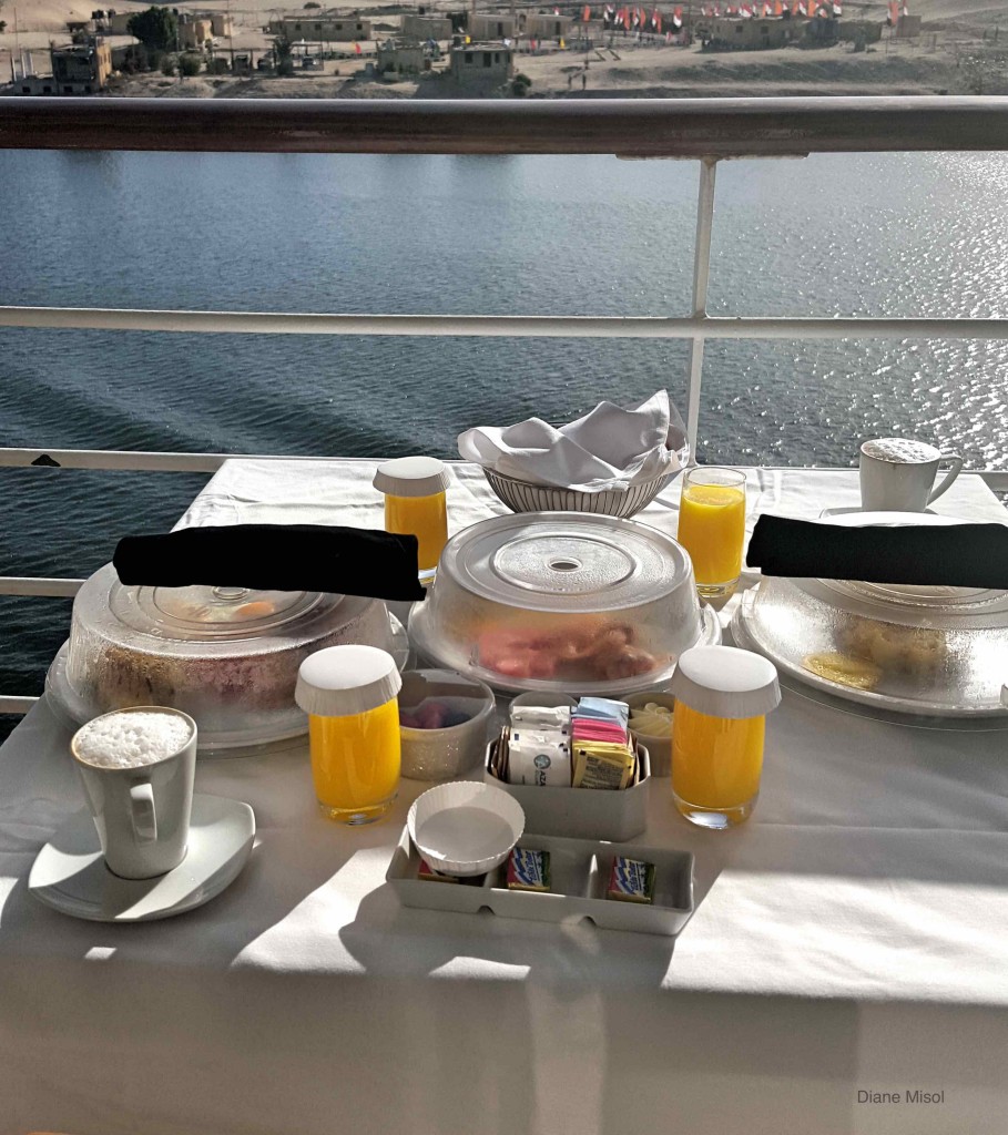 Breakfast on Cruise ship balcony