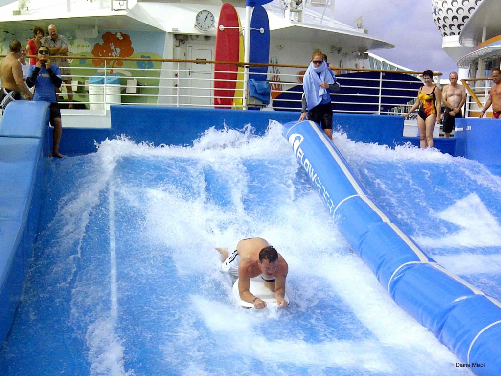 Flow Rider Surfing on Royal Caribbean Cruise Ship