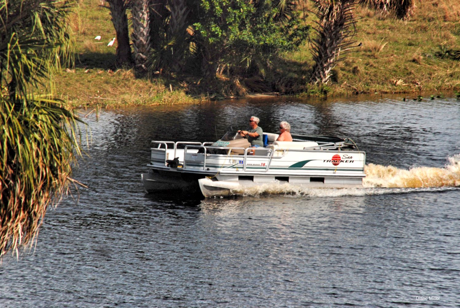 Pontoon Boating, Lake Okeechobee Canal