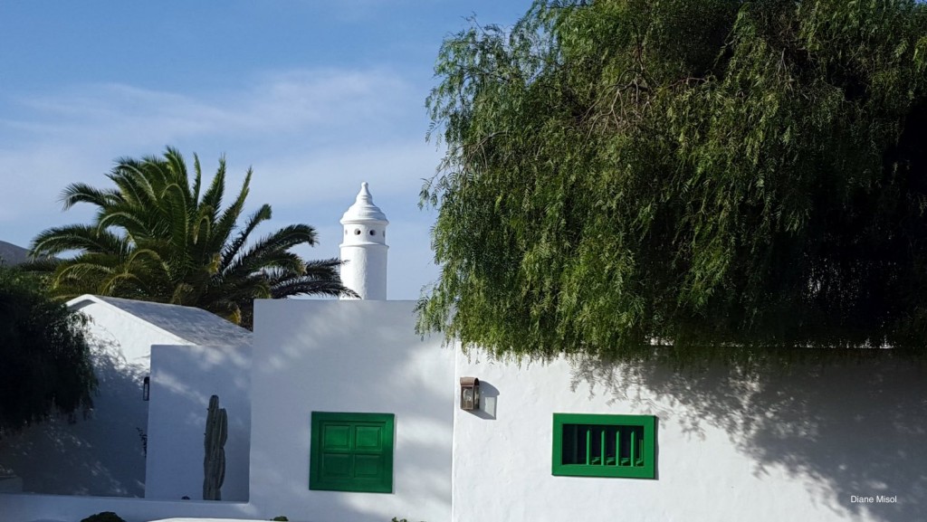 Building, White and Green, Lanzarote