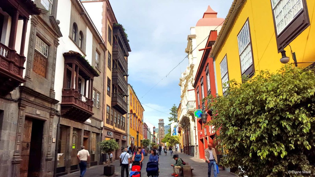 Colourful Pedestrian Street in Tenerife