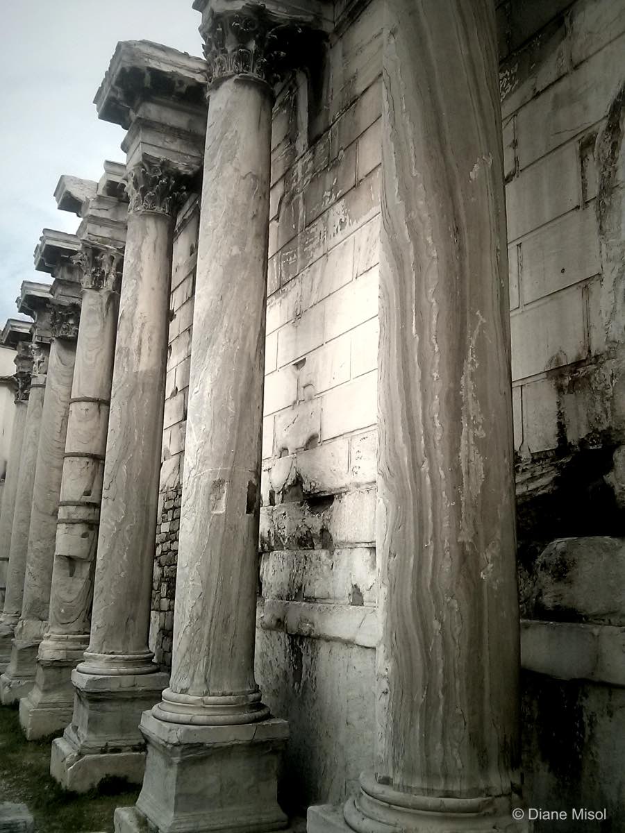 Columns of Hadrians Library, Athens, Greece