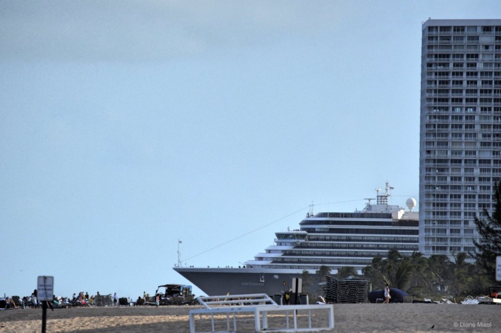 Cruise ship Leaving Fort Lauderdale, Florida