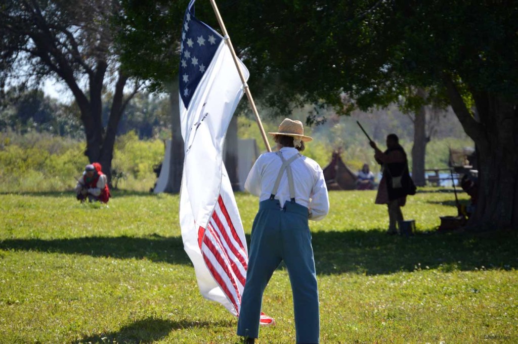 Flag, Advancing, Battle Of Okeechobee, Florida
