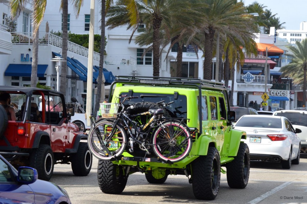 Jeep Cruising the strip, Fort Lauderdale Beach, FL, USA