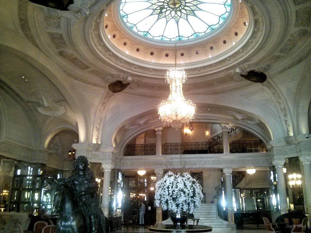 Lobby of the famous Hotel de Paris, Monte Carlo