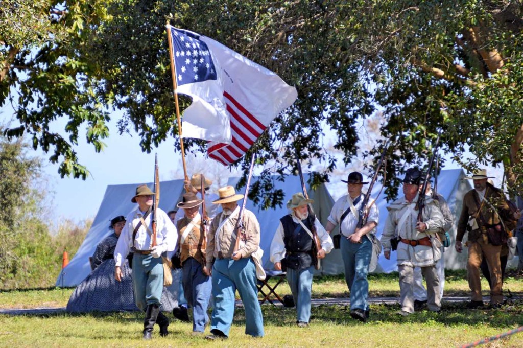 Volunteers March to war, Battle Of Okeechobee, Florida