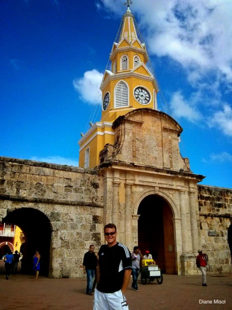Old Town Fort Wall entrance, Cartagena, Colombia