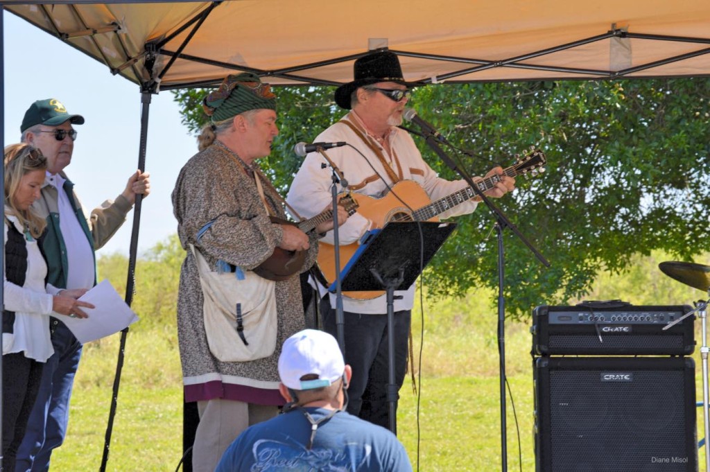 Singers Performing the song Seminole Wind at The Battle of Okeechobee