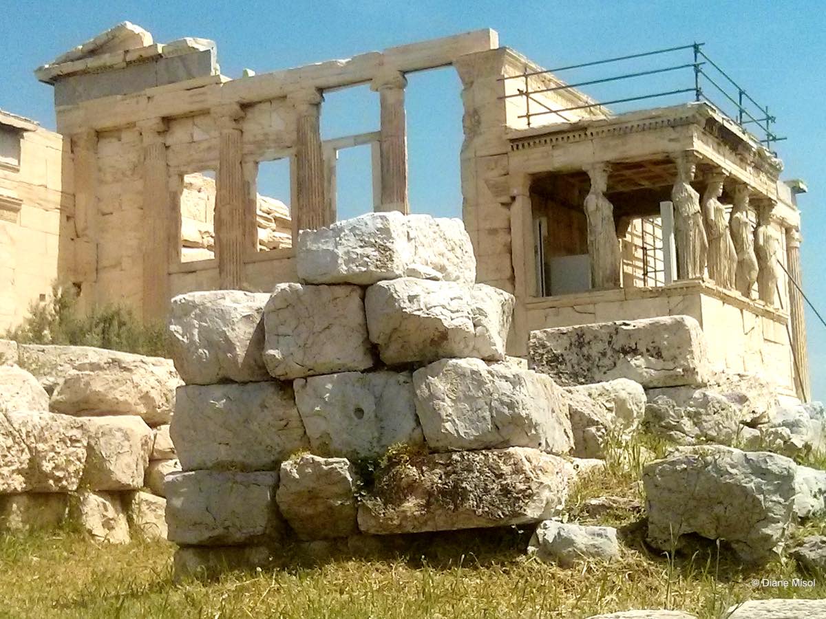 Porch of the Caryatids at the Erqchtheion, Acropolis, Athens, Greece