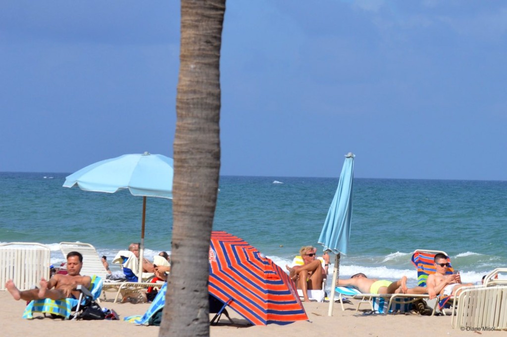 Relaxing at Fort Lauderdale Beach, Florida, USA
