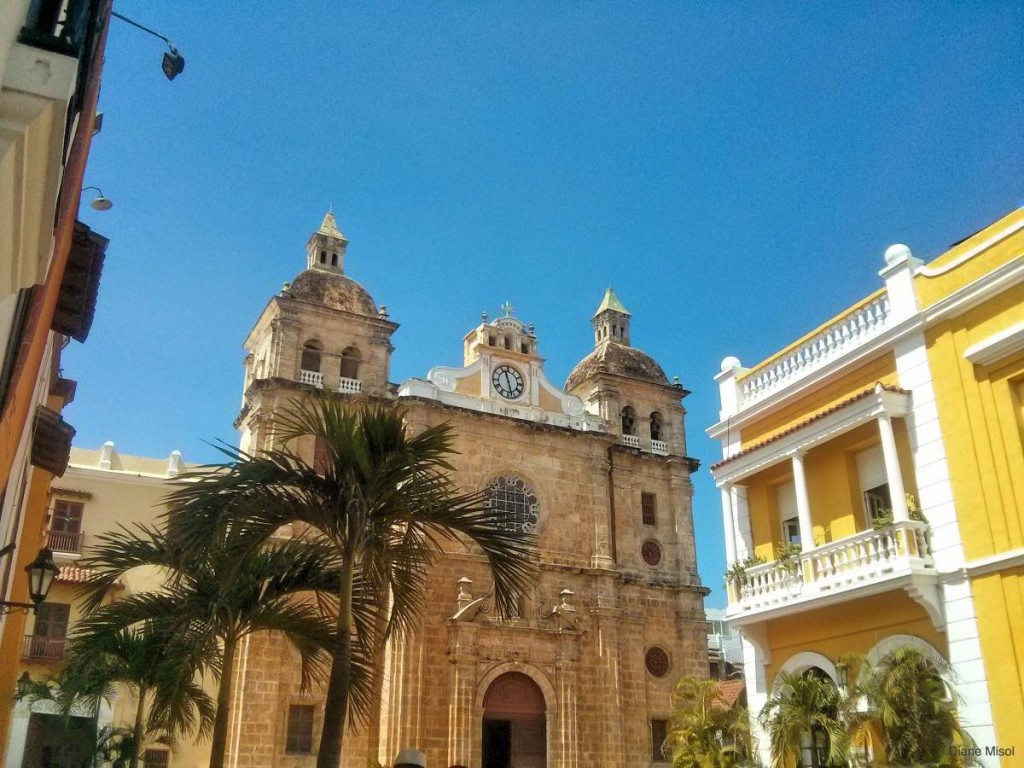 Beautiful Santo Domingo Cathedral, Cartagena, Colombia