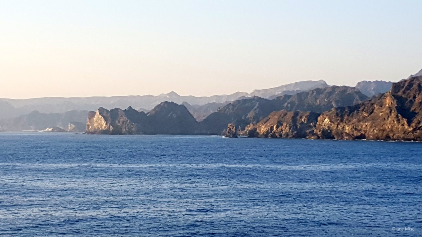 Rugged Mountainous Muscat Shoreline, Oman
