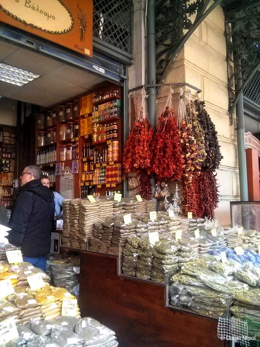 Spices at a Market in Athens, Greece