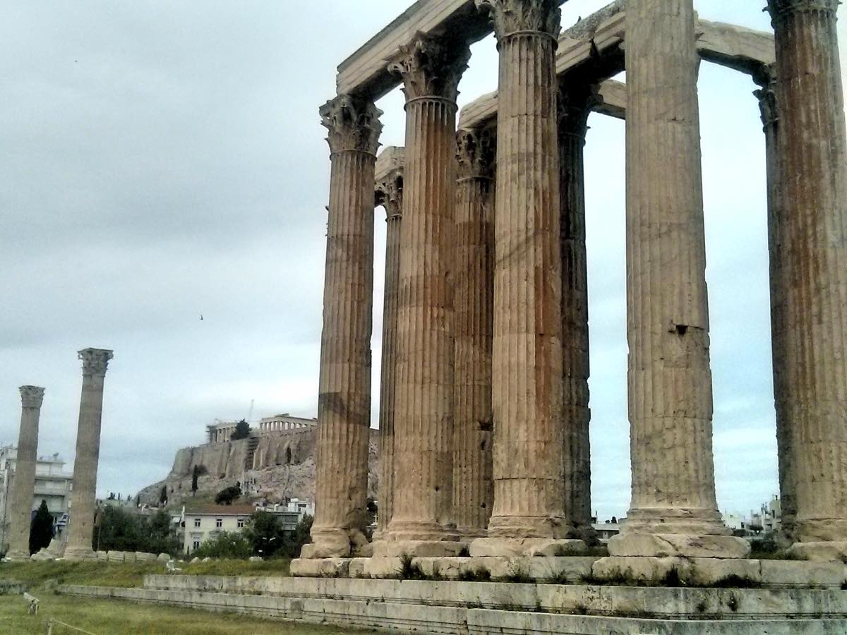 Temple of Zeus Under the Acropolis. Athens, Greece