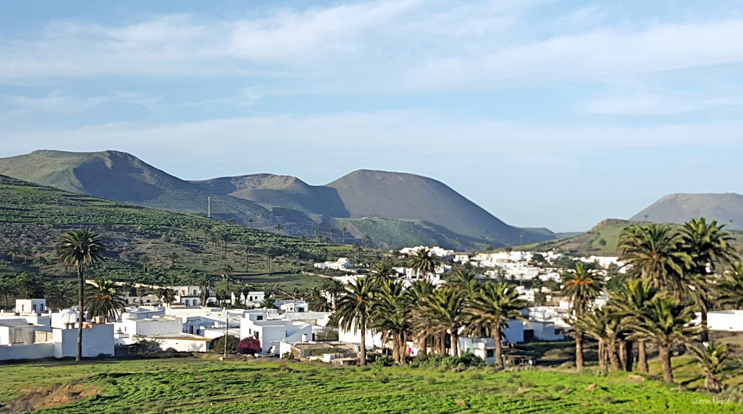 Village in the hills, Lanzarote, Spain