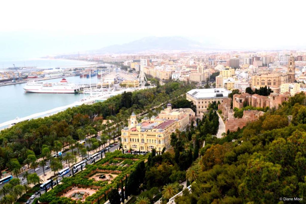 Aerial View of Malaga Port, Spain