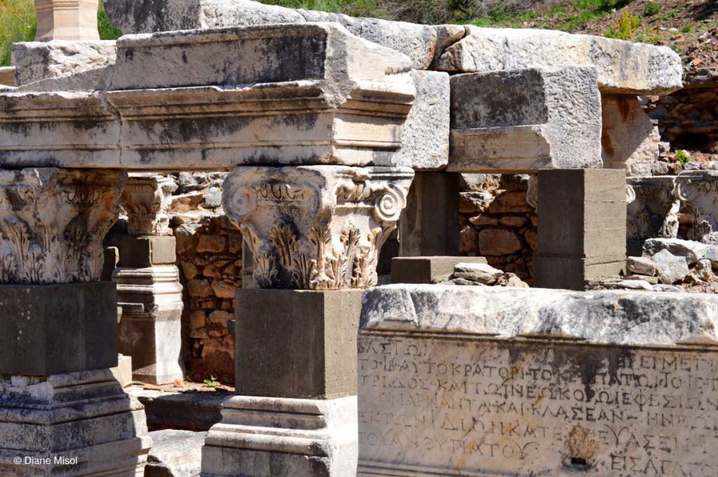 Ancient Inscriptions. Ephesus, Turkey