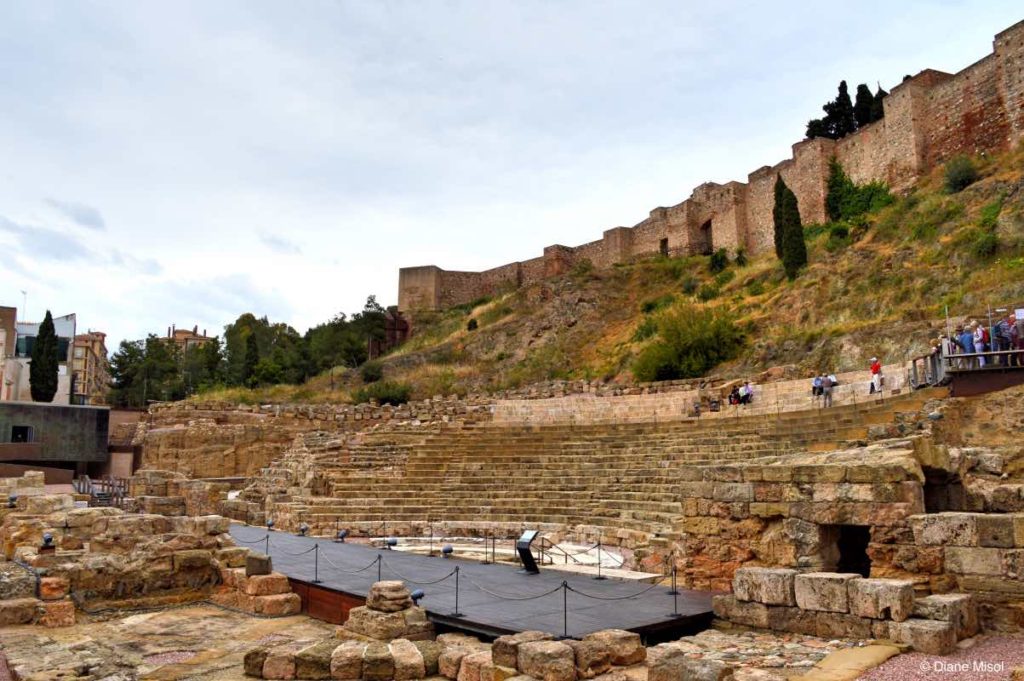 Ancient Roman Theatre. Malaga, Spain