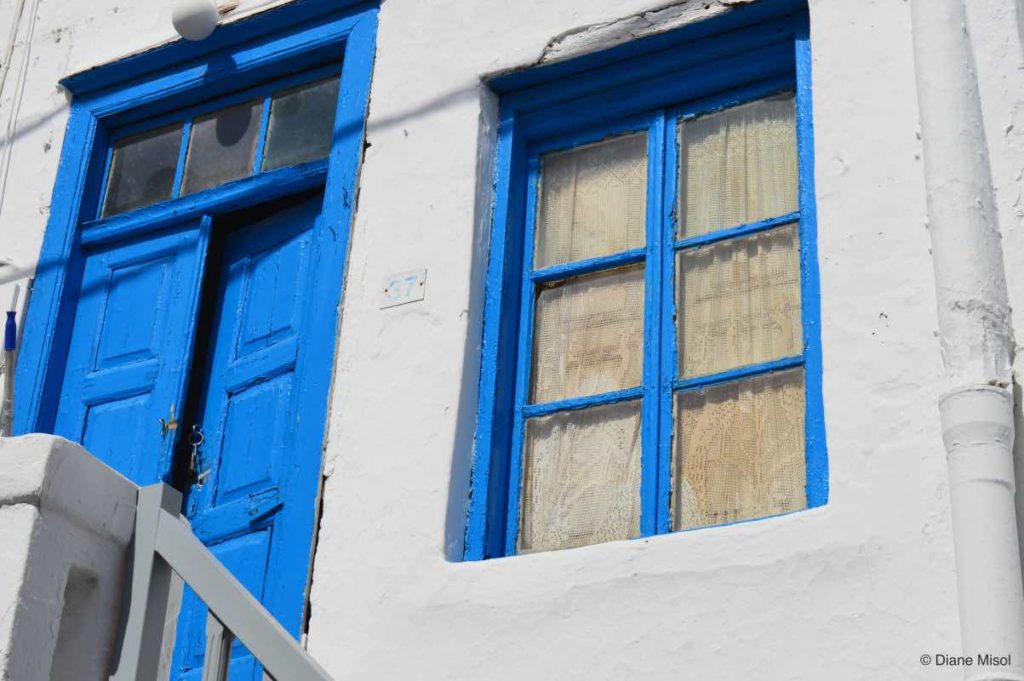 The Blue Door. Mykonos, Greece